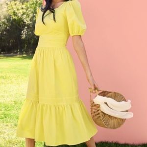 Long yellow dress